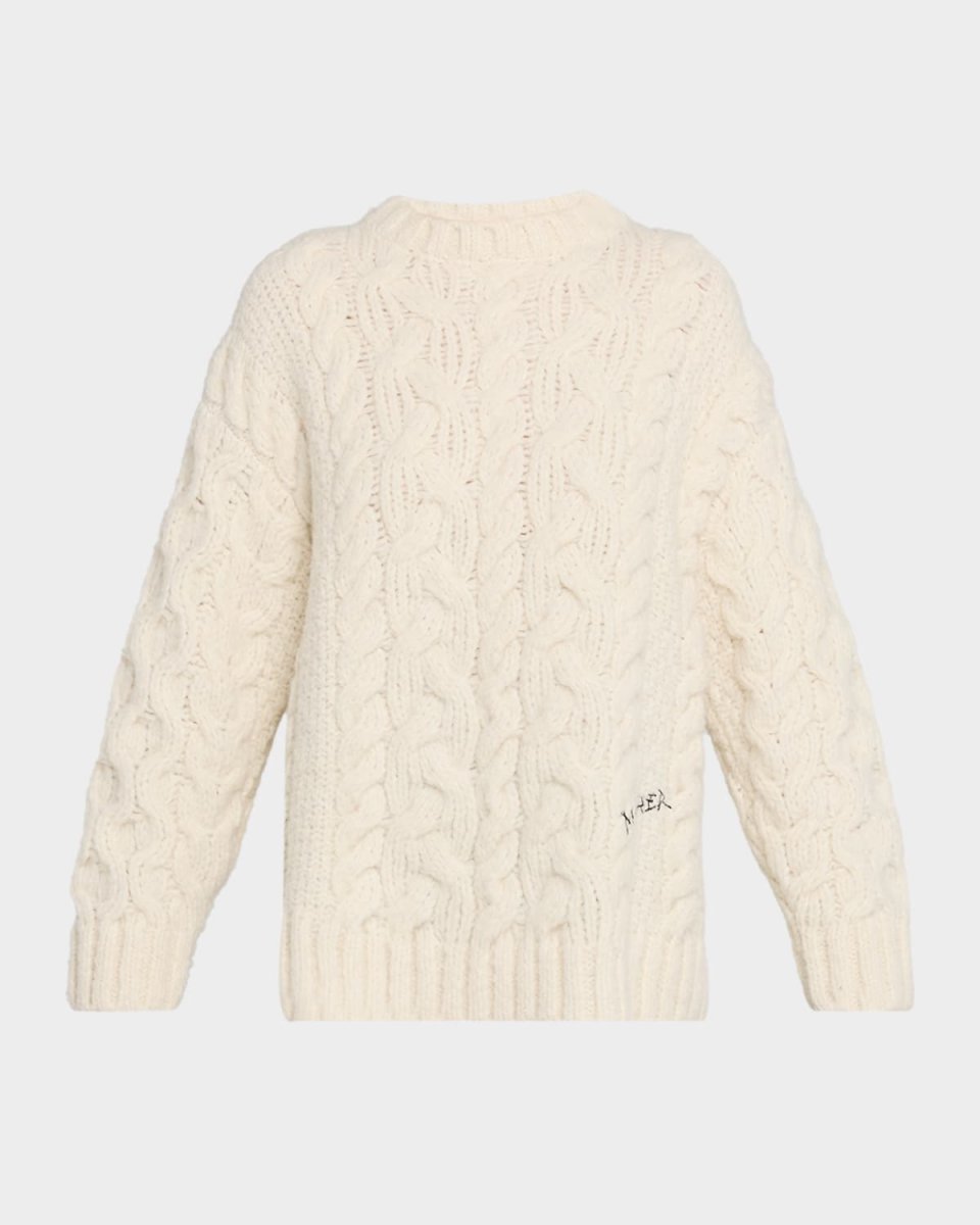 The Biggie Cable-Knit Sweat